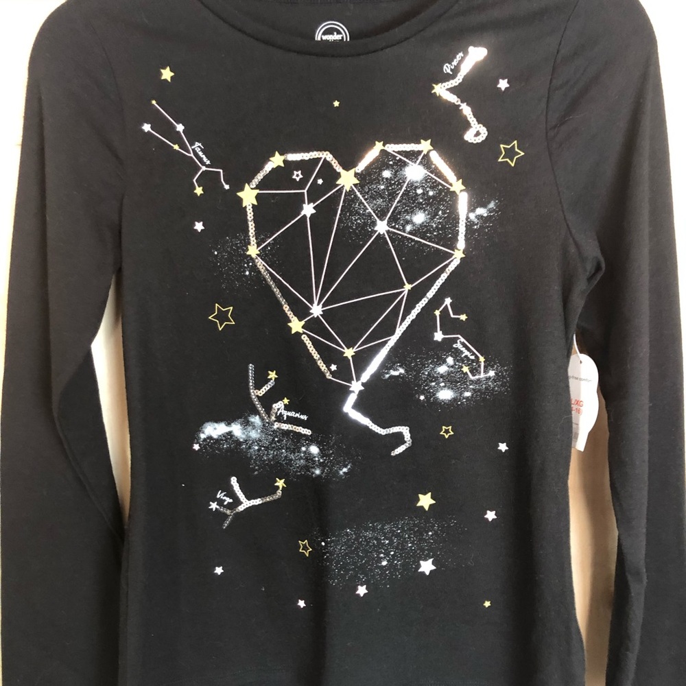💖 NWT - Wonder Nation Heart Constellation Top